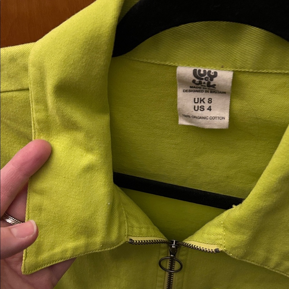 Lucy & Yak Lime Green Jumpsuit - Picture 2 of 3